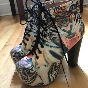 Jeffrey Campbell platform booties